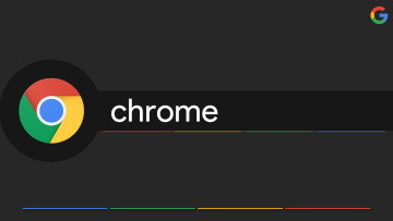 Chrome logo on a dark background