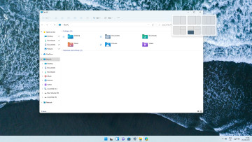 Windows 11 File Explorer showing Snap Groups feature