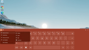 The touch keyboard of Windows 11