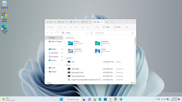 Tabbed File Explorer open on Windows 11 desktop