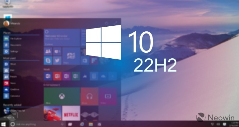 Windows 10 22h2 promo