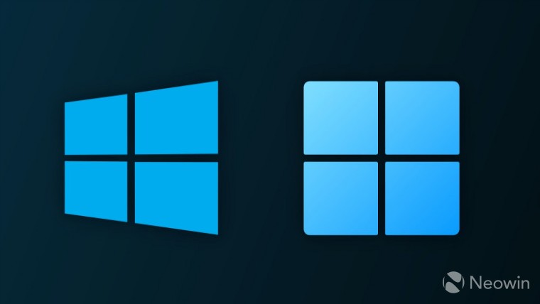 Windows 10 and Windows 11 logo side by side