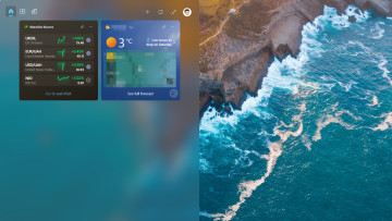 A screenshot of Windows Widgets without news