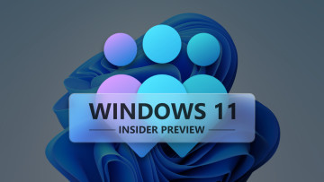 A big Windows Insider logo with Windows 11 Insider Preview on it