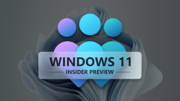 A big Windows Insider logo with Windows 11 Insider Preview on it