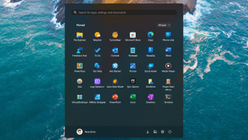 A screenshot of Windows 11s Start menu with removed Recommended section