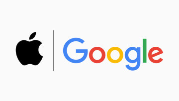 apple and google logo