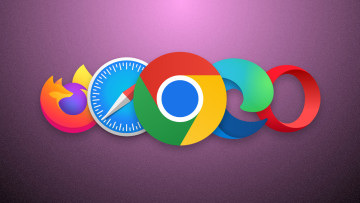 Logos of five most popular desktop browsers