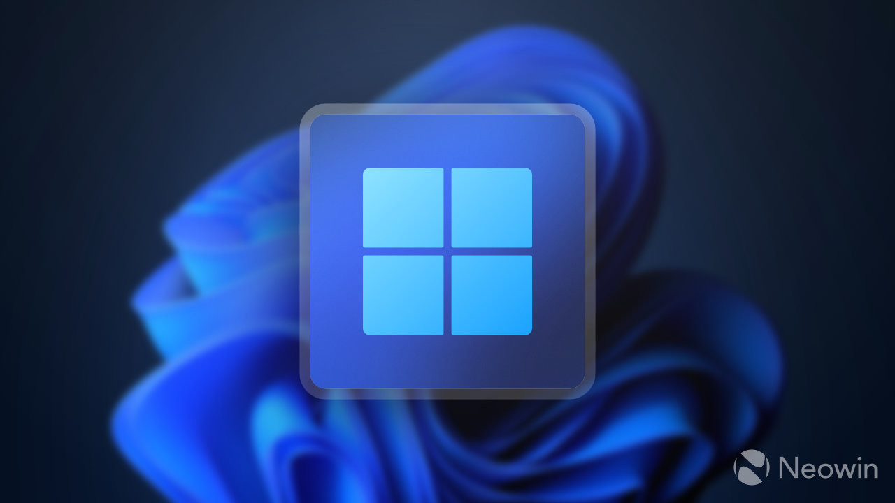 A picture of a big Start menu button with a Windows 11 logo