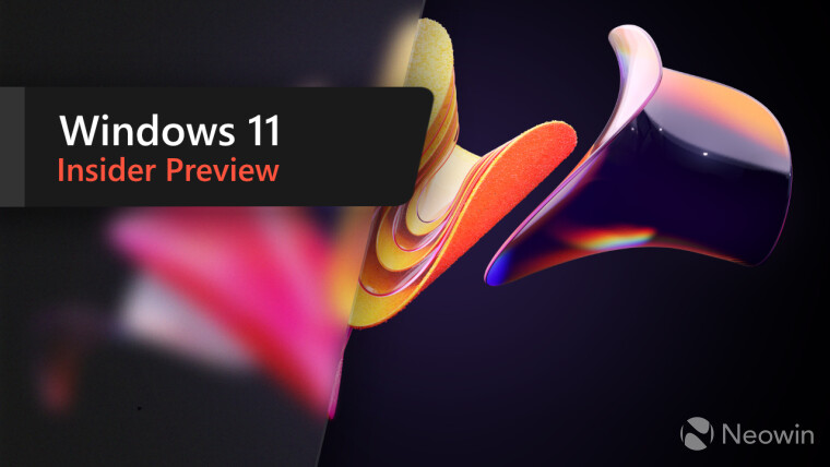 A Windows 11 Insider Preview banner